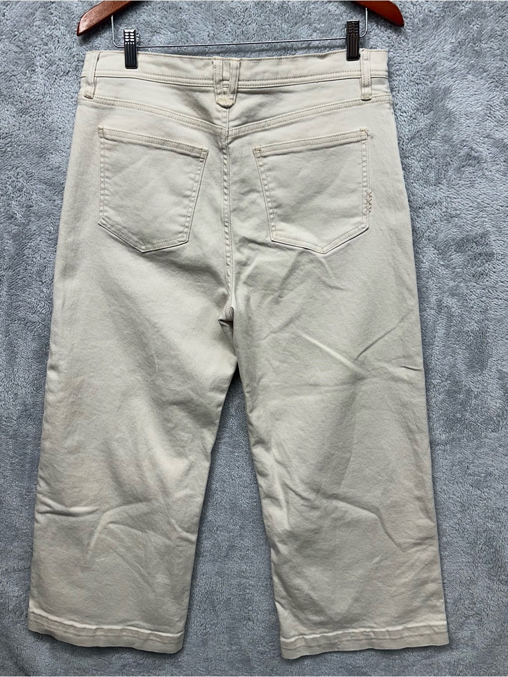 Scotch & Soda Amsterdam The Wave Cropped Wide Leg Button Fly Jeans 12/31 - Picture 4 of 11